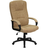 Flash Furniture High Back Beige Fabric Executive Office Chair - BT-9022-BGE-GG