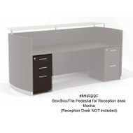 Mayline Medina Laminate Pedestal Drawer for Reception Desk (Box/Box/File) Assembled Mocha - MNRBBF-LDC