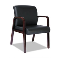 Alera Reception Lounge Series Guest Chair Black Leather - RL4319M