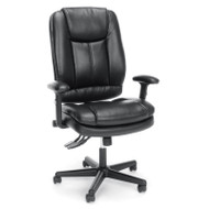 OFM Essentials 3-Paddle Ergonomic High-Back SofThread Leather Office Chair with Lumbar Support - ESS-6050