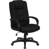 Flash Furniture High Back Black Fabric Executive Office Chair - GO-5301B-BK-GG
