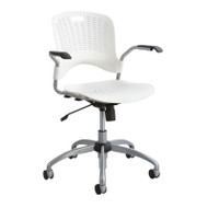 Safco Sassy Manager Swivel Chair, White - 4182WH