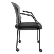 Eurotech by Raynor Breeze Side Chair with Casters, Black Frame - FS9070