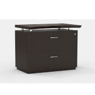 Mayline Sterling Series 36" Freestanding 2 Drawer Lateral File Textured Mocha  - STELF-TDC