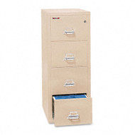 FireKing 4-Drawer Vertical Fire and Impact Resistant Vertical Letter File 17 3/4W x 31 9/16D - 41831CPA