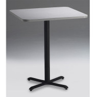 Mayline Bistro Bar and Cafe Breakroom Bar Height Table Square 30W x 30D x 42 1/8H - CA30SHB