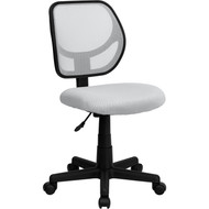Flash Furniture Mid-Back White Mesh Task Chair and Computer Chair - WA-3074-WHT-GG