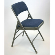 Metal Folding Chair (Set of 4) with Fabric Seat and Back - ACT3000AF