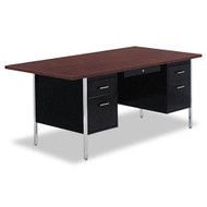 Alera Double Pedestal Steel Desk 72" x 36" - SD7236BM