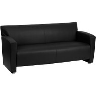 Flash Furniture Majesty Series Black LeatherSoft Sofa - 222-3-BK-GG