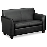 Basyx by HON Tailored Leather Reception Two-Cushion Loveseat - VL872ST11