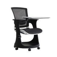 Eurotech by Raynor Eduskate Mobile Chair with Tablet, Black Mesh with White Frame - SKTRN-WHBLK