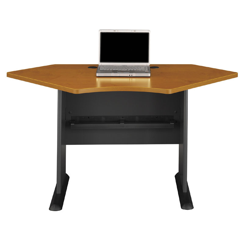 Bush Business Furniture Series A Corner Desk 42 Natural Cherry Wc57442