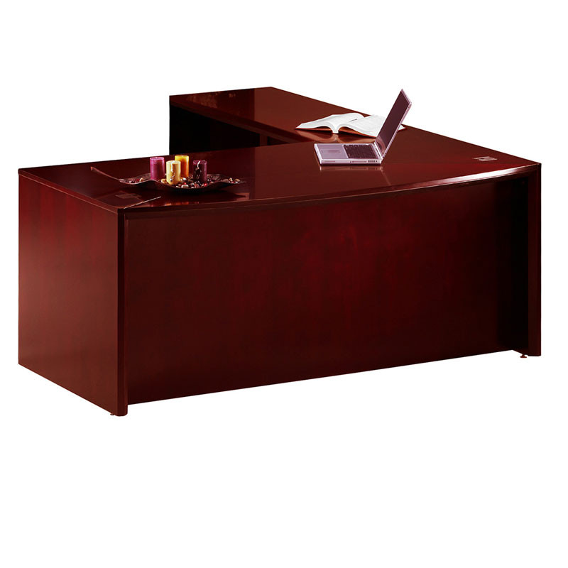 Mayline Ct10 Cry Corsica 72 Executive L Shaped Bow Front Desk