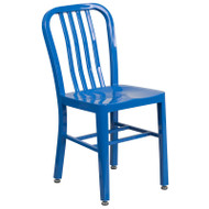 Flash Furniture Blue Metal Indoor-Outdoor Chair (2-Pack) - CH-61200-18-BL-GG