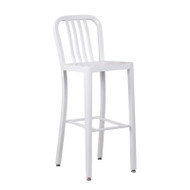 Flash Furniture White Metal Indoor-Outdoor Barstool 30"H (2-Pack) - CH-61200-30-WH-GG