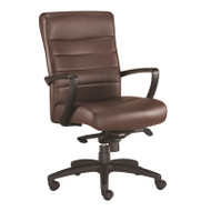 Eurotech by Raynor Manchester Mid-Back Brown Leather Chair - LE255-BRN