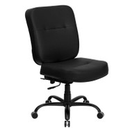Flash Furniture Hercules Series Big & Tall Black Leather Office Chair -WL-735SYG-BK-LEA-GG