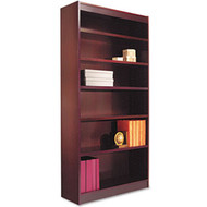 Alera Premium Grade Veneer 6 Shelf Bookcase Mahogany - BCS67236MY