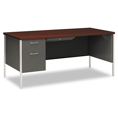 Hon 34000 Series Single Pedestal Metal Desk 34974l Free Shipping
