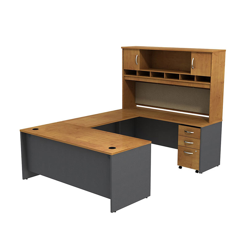 Bbf Bush Series C U Shaped Desk Package Src004ncsu Free Shipping