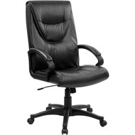 Flash Furniture High Back Black Leather Executive Office Chair - BT-238-BK-GG