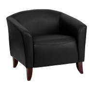 Flash Furniture Imperial Series Black LeatherSoft Accent Chair - 111-1-BK-GG