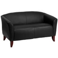 Flash Furniture Imperial Series Black LeatherSoft Love Seat - 111-2-BK-GG