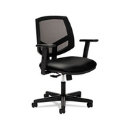 HON Volt Series Mesh Synchro -Tilt Chair, Black Leather- 5713ASB11