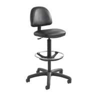 Safco Precision Vinyl Extended-Height Chair with Footring - 3406BL