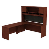 Bush Business Furniture Series C Package Executive L-Shaped Desk Left Mahogany - SRC002MAL