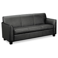 Basyx by HON Tailored Leather Reception Three-Cushion Sofa - VL873ST11