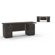 Mayline Sterling Series Double Pedestal Credenza 72" with two File/File Pedestals - STEC72F-TDC