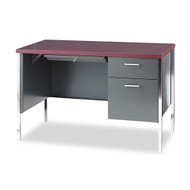 HON 34000 Series Single Pedestal Metal Desk 45-1/4 - 34002RNS