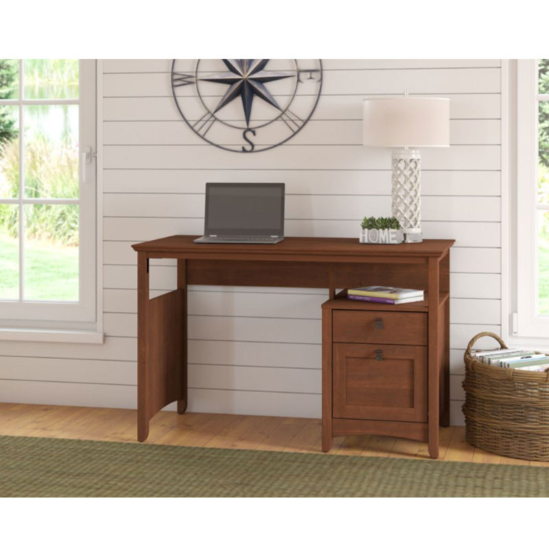 Bush My Space My13623 03 Buena Vista Single Pedestal Computer Desk