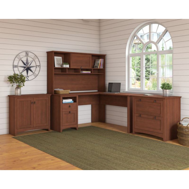 Bush Furniture Buv040sc Buena Vista L Shaped Desk With Storage And
