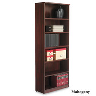 Alera Valencia Collection Bookcase 6-Shelf Mahogany - VA63-8232MY