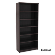 Alera Valencia Collection Bookcase 6-Shelf Espresso - VA63-8232ES