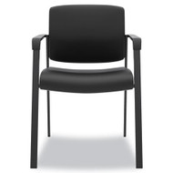 Basyx by HON Guest Chair, Black Leather - VL605SB11
