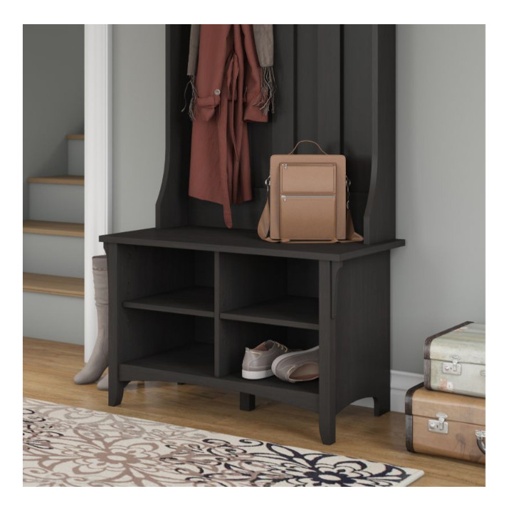 Bush Sas232vb 03 Salinas Collection Shoe Storage Bench Vintage
