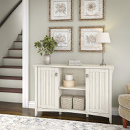 Bush Furniture Salinas Collection Accent Storage Cabinet with Doors  Antique White - SAS147AW-03
