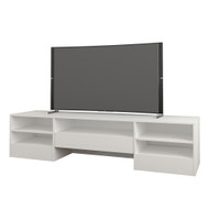 Nexera Rustik Collection TV Stand 72-inch, White - 109003