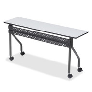 Iceberg OfficeWorks Mobile Training Table  72" x 18" Gray/Charcoal - ICE68067