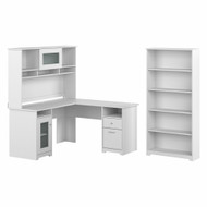 Bush Cabot Collection L-Shaped Desk Package White - CAB011WHN