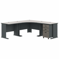 Bush Business Furniture Series A Right Corner Desk Package 60" - SRA041SLSU