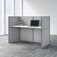 Bush Business Furniture Easy Office 60"W Cubicle Desk Workstation with 45"H Closed Panels - EOD260WH-03K