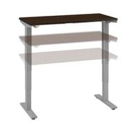Move 40 Series by Bush Business Furniture 48W x 24D Height Adjustable Standing Desk Mocha Cherry - M4S4824MRSK