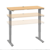 Move 40 Series by Bush Business Furniture 48W x 24D Height Adjustable Standing Desk Natural Maple - M4S4824ACSK