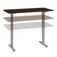 Move 40 Series by Bush Business Furniture 60W x 30D Height Adjustable Standing Desk Mocha Cherry - M4S6030MRSK