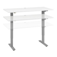 Move 40 Series by Bush Business Furniture 72W x 30D Height Adjustable Standing Desk White - M4S6030WHSK